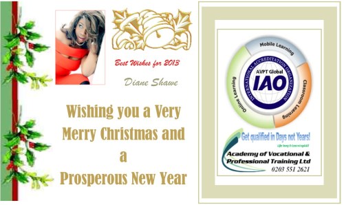 happy christmas from Diane Shawe