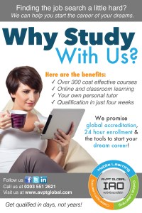 Why Study With Us Unemployed Poster