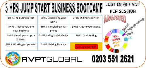 3 HR JUMP START BUSINESS BOOTCAMP WITH GEWUK 18 NOV 2013