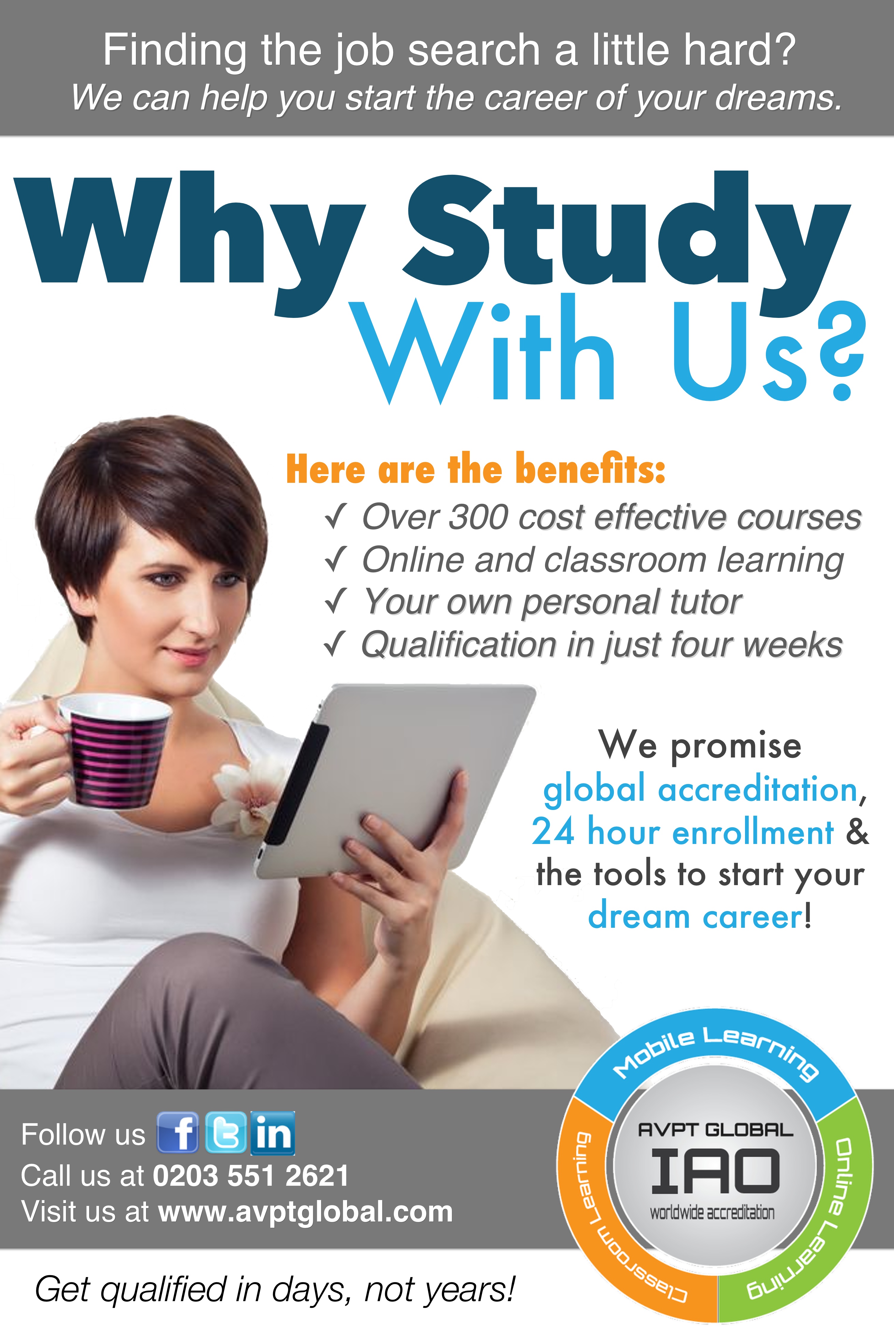 Why Study With Us Unemployed Poster