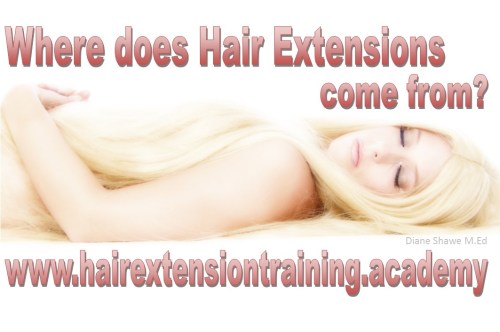 where does hair extensions come from by diane shawe