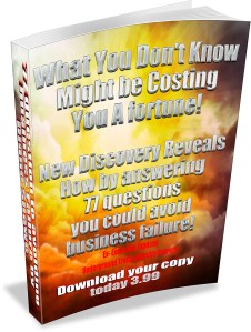 77 Questions to avoid business failure by Diane Shawe white background