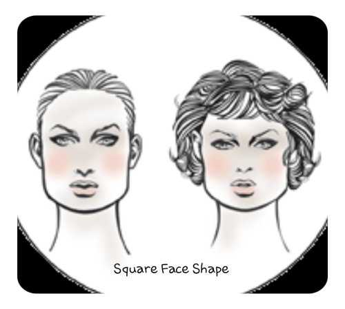 Square Face shape for hair extensions 