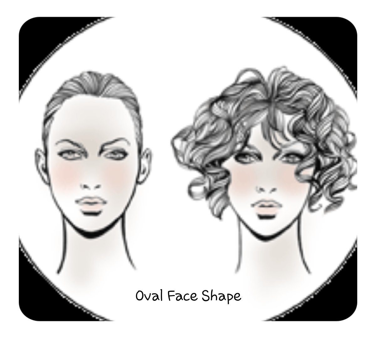 Oval Face shape for hair extensions